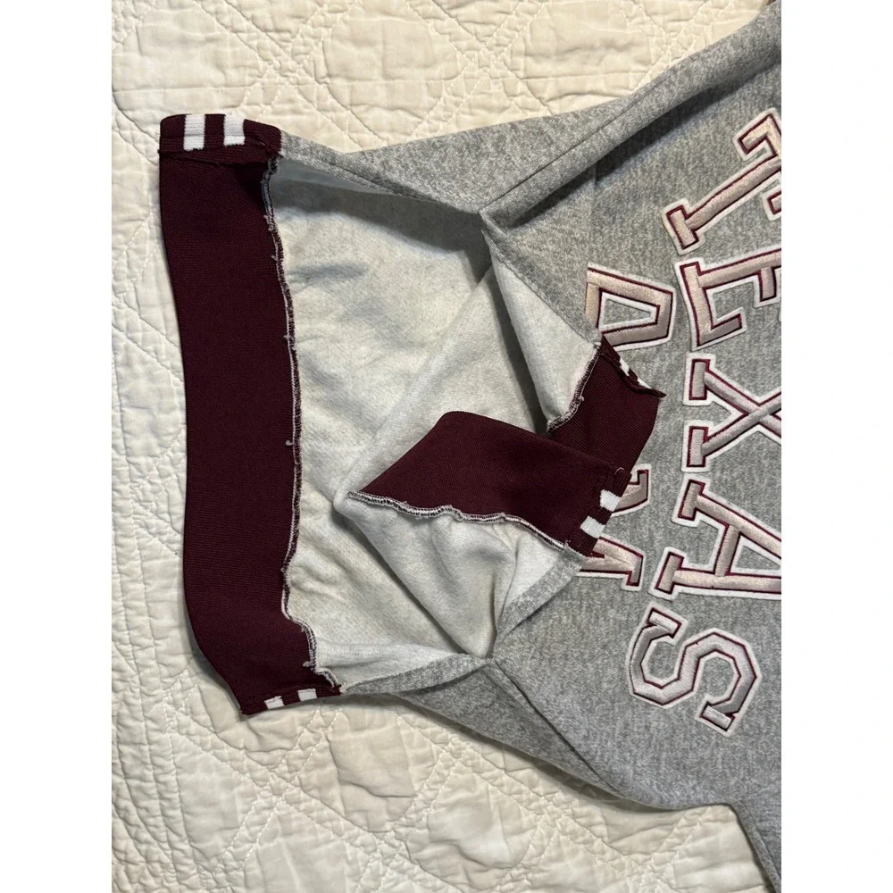 Paramount Texas A&M Sweatshirt Mens L Gray Vintage 90s V-Neck Pullover